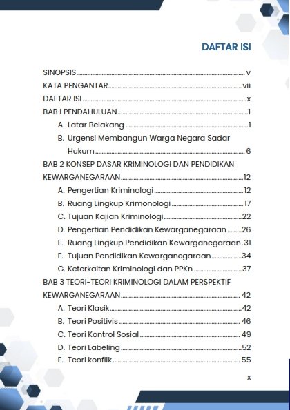 Kriminologi dalam Perspektif Pendidikan Kewarganegaraan (Membangun Kesadaran Hukum dan Karakter Warga Negara) - Image 2