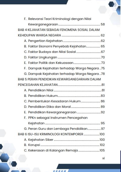Kriminologi dalam Perspektif Pendidikan Kewarganegaraan (Membangun Kesadaran Hukum dan Karakter Warga Negara) - Image 3