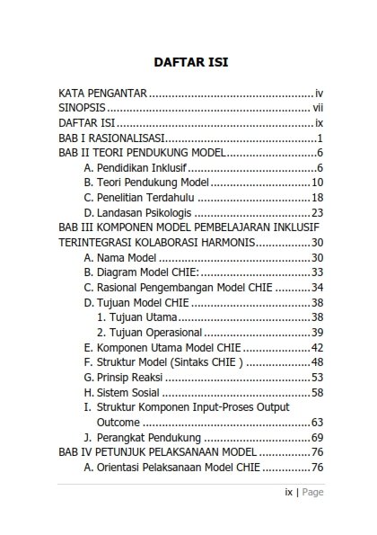 Buku Model: Pembelajaran Ingklusif Terintegrasi Kolaborasi Harmonis Untuk Pendidikan Berkadilan - Image 2
